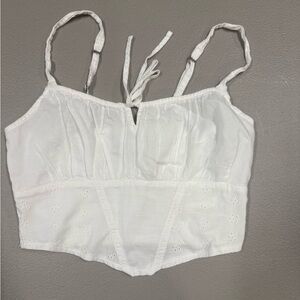 White Crop Top